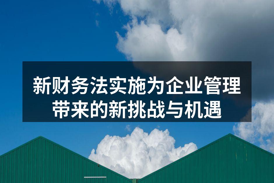 新财务法实施为企业管理带来的新挑战与机遇